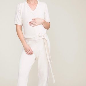 NWT Hatch The Anika Cream Maternity Jumper with Belt